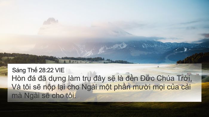 Sáng Thế 28:22 VIE Bible Verse Image