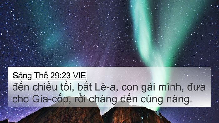 Sáng Thế 29:23 VIE Bible Verse Image