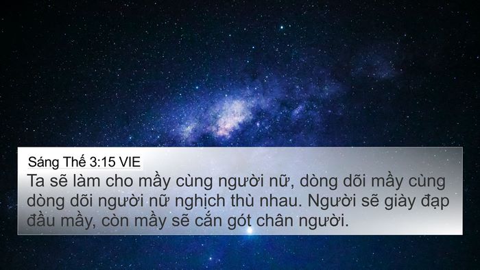 Sáng Thế 3:15 VIE Bible Verse Image