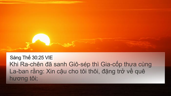 Sáng Thế 30:25 VIE Bible Verse Image