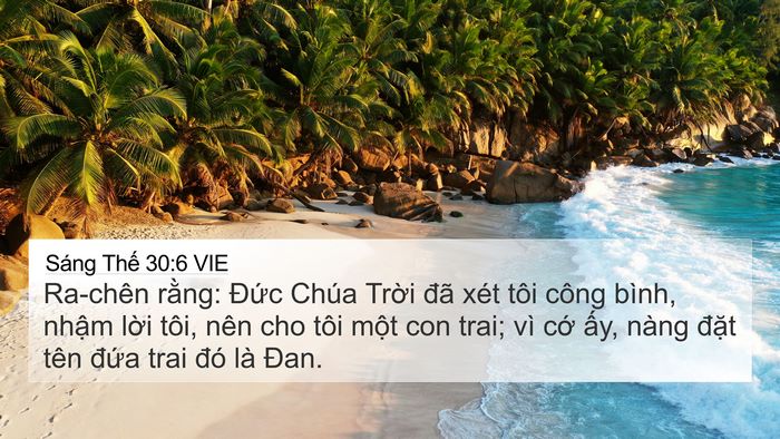 Sáng Thế 30:6 VIE Bible Verse Image