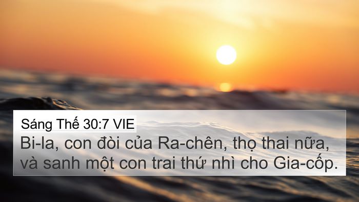 Sáng Thế 30:7 VIE Bible Verse Image