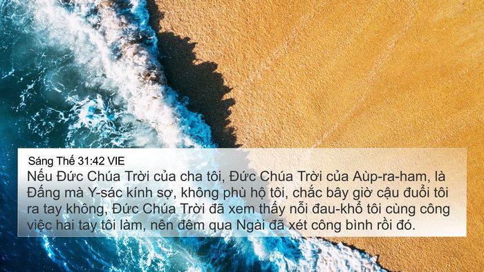 Sáng Thế 31:42 VIE Bible Verse Image
