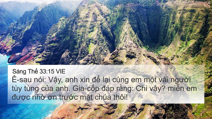 Sáng Thế 33:15 VIE Bible Verse Image
