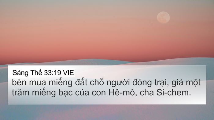 Sáng Thế 33:19 VIE Bible Verse Image
