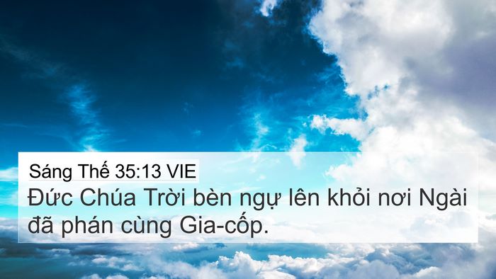 Sáng Thế 35:13 VIE Bible Verse Image
