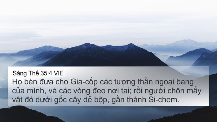 Sáng Thế 35:4 VIE Bible Verse Image
