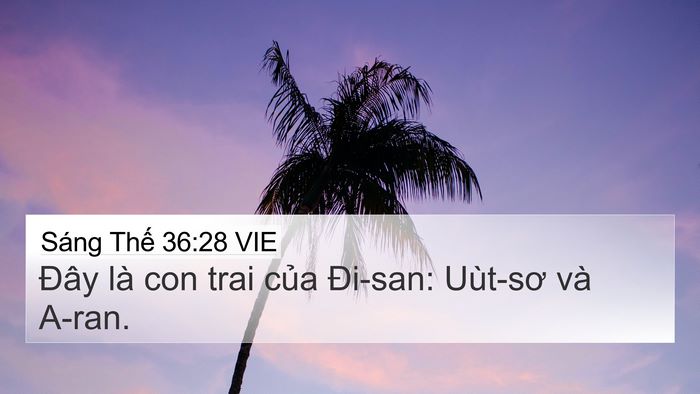 Sáng Thế 36:28 VIE Bible Verse Image