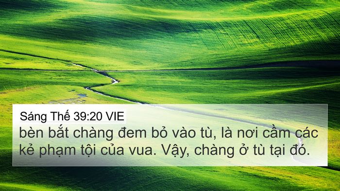 Sáng Thế 39:20 VIE Bible Verse Image