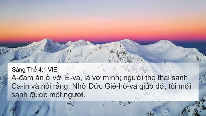 Sáng Thế 4:1 VIE Bible Verse Image