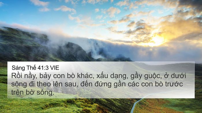 Sáng Thế 41:3 VIE Bible Verse Image