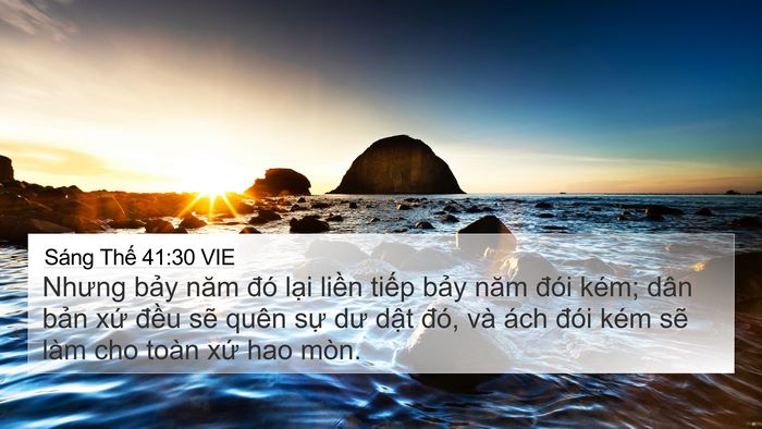 Sáng Thế 41:30 VIE Bible Verse Image