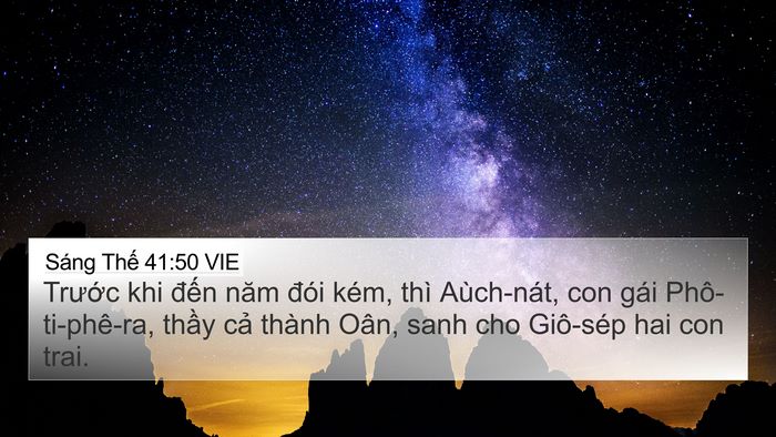 Sáng Thế 41:50 VIE Bible Verse Image
