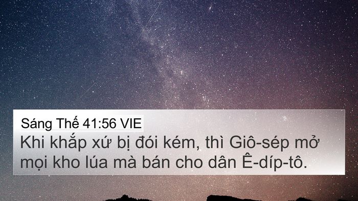 Sáng Thế 41:56 VIE Bible Verse Image