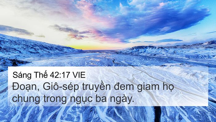 Sáng Thế 42:17 VIE Bible Verse Image