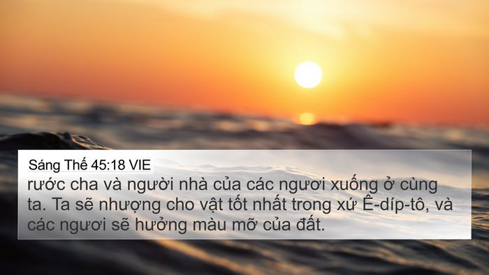 Sáng Thế 45:18 VIE Bible Verse Image