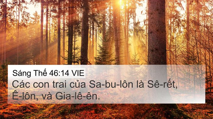 Sáng Thế 46:14 VIE Bible Verse Image