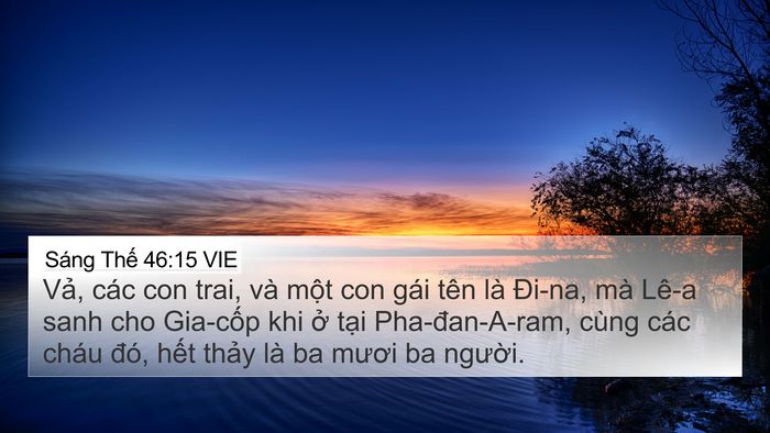 Sáng Thế 46:15 VIE Bible Verse Image