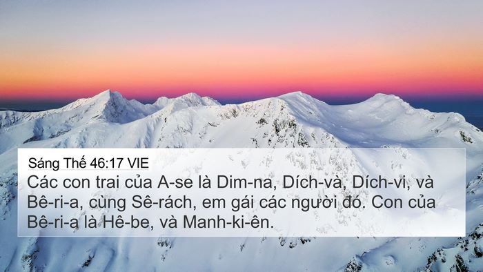 Sáng Thế 46:17 VIE Bible Verse Image
