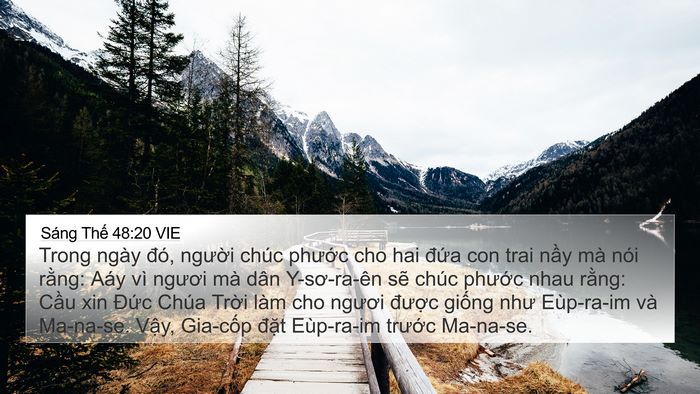 Sáng Thế 48:20 VIE Bible Verse Image