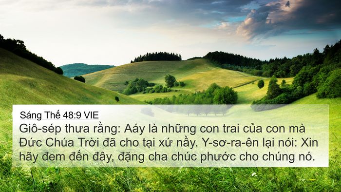 Sáng Thế 48:9 VIE Bible Verse Image