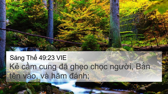 Sáng Thế 49:23 VIE Bible Verse Image