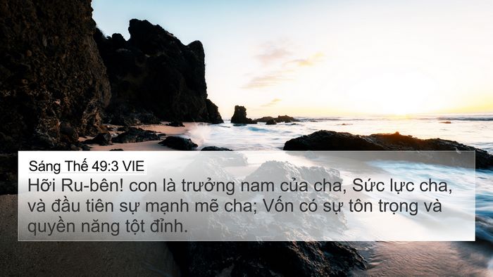 Sáng Thế 49:3 VIE Bible Verse Image
