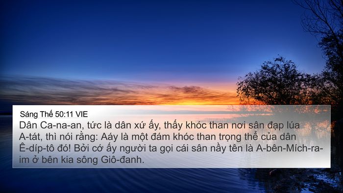 Sáng Thế 50:11 VIE Bible Verse Image