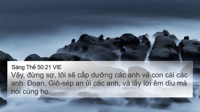 Sáng Thế 50:21 VIE Bible Verse Image
