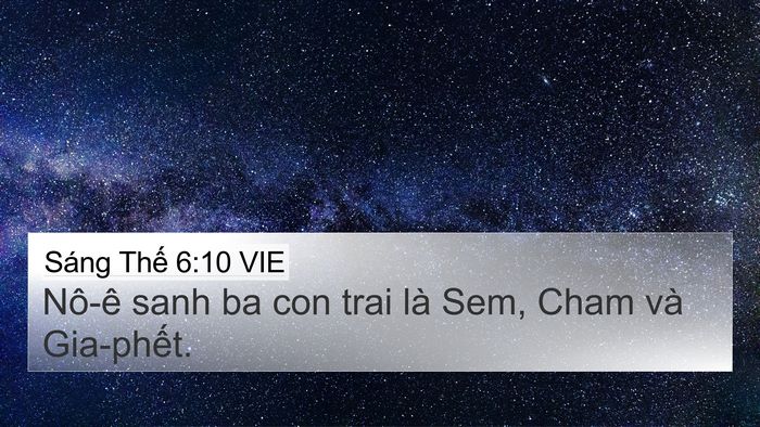 Sáng Thế 6:10 VIE Bible Verse Image