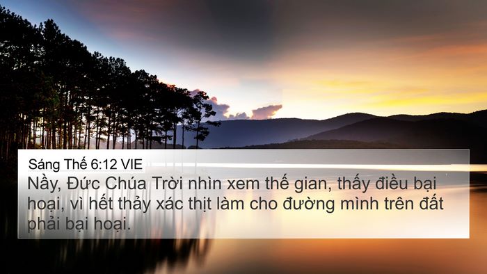 Sáng Thế 6:12 VIE Bible Verse Image