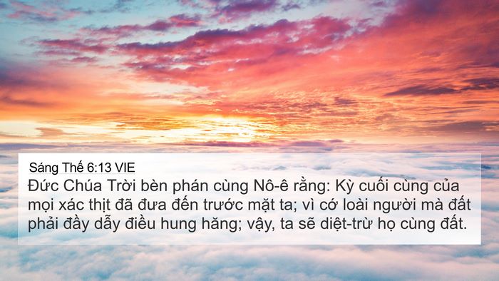 Sáng Thế 6:13 VIE Bible Verse Image