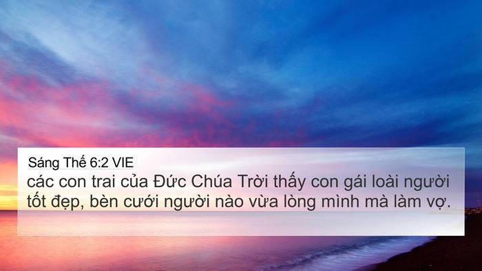 Sáng Thế 6:2 VIE Bible Verse Image