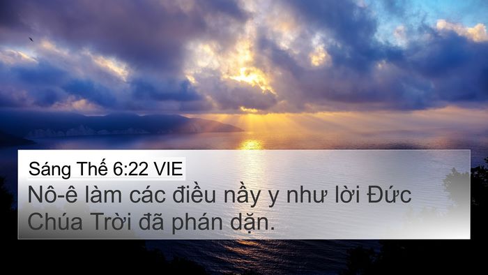 Sáng Thế 6:22 VIE Bible Verse Image