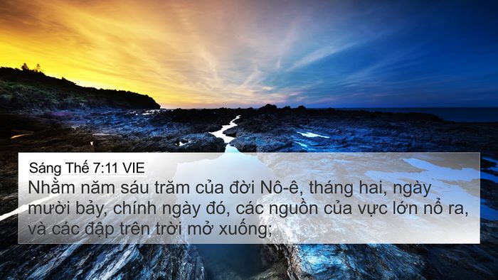 Sáng Thế 7:11 VIE Bible Verse Image