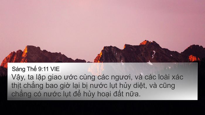 Sáng Thế 9:11 VIE Bible Verse Image
