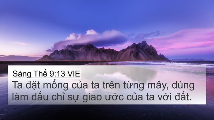Sáng Thế 9:13 VIE Bible Verse Image