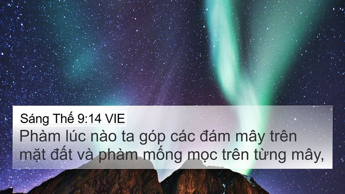 Sáng Thế 9:14 VIE Bible Verse Image
