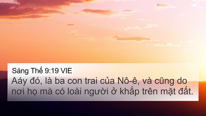 Sáng Thế 9:19 VIE Bible Verse Image
