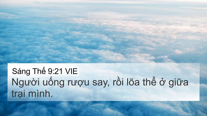 Sáng Thế 9:21 VIE Bible Verse Image