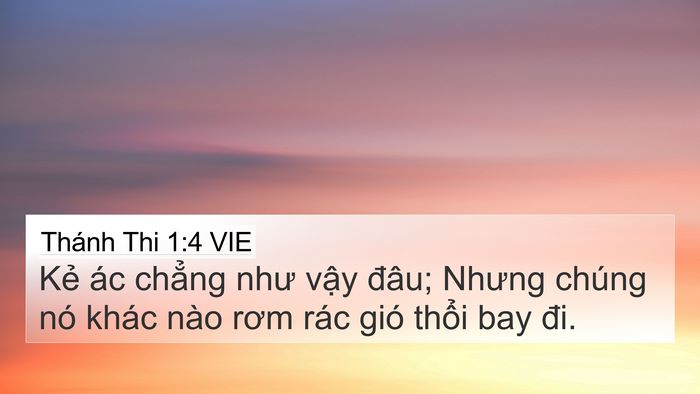 Thánh Thi 1:4 VIE Bible Verse Image
