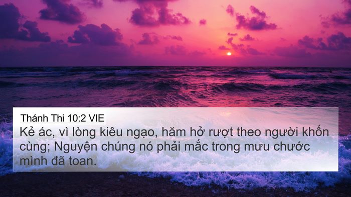Thánh Thi 10:2 VIE Bible Verse Image