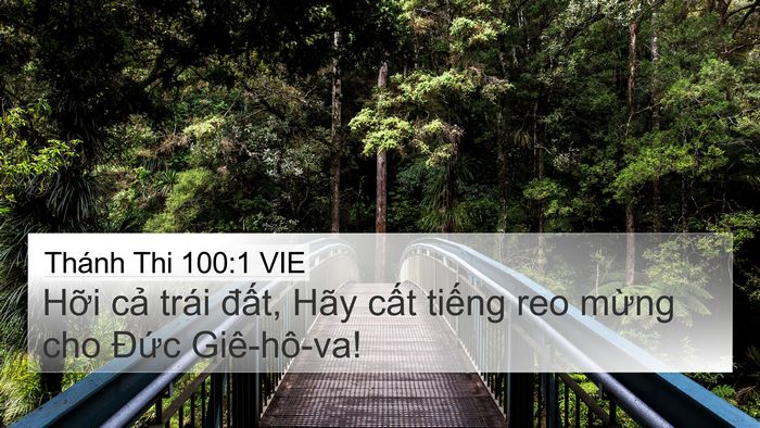 Thánh Thi 100:1 VIE Bible Verse Image