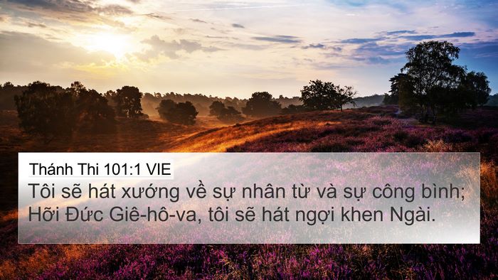 Thánh Thi 101:1 VIE Bible Verse Image