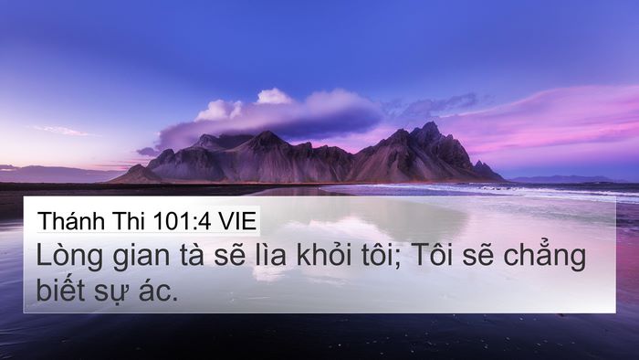 Thánh Thi 101:4 VIE Bible Verse Image