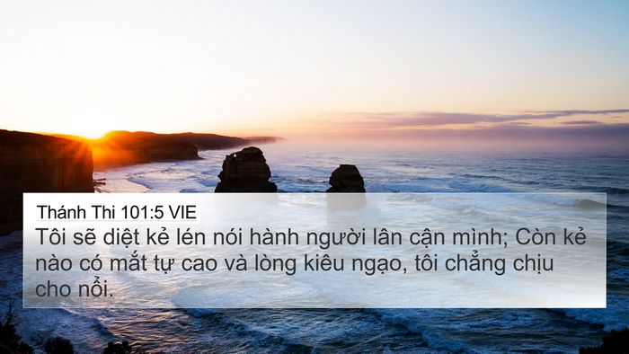 Thánh Thi 101:5 VIE Bible Verse Image