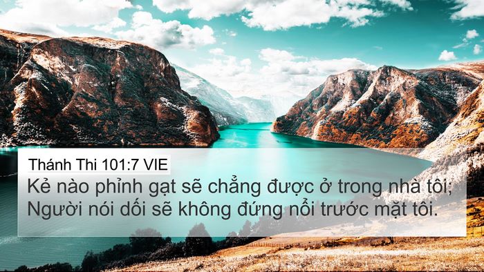 Thánh Thi 101:7 VIE Bible Verse Image