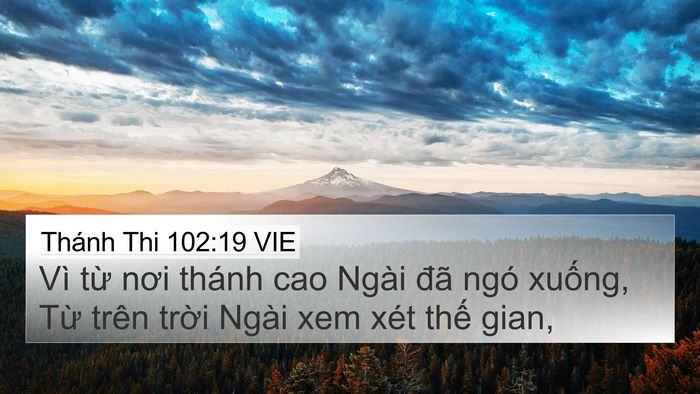 Thánh Thi 102:19 VIE Bible Verse Image
