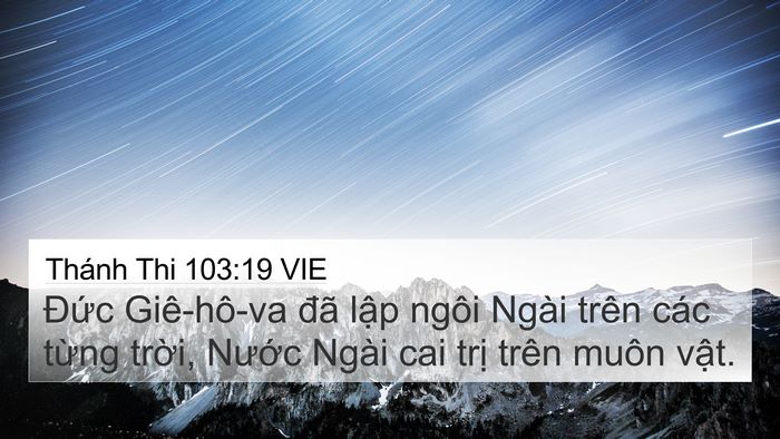 Thánh Thi 103:19 VIE Bible Verse Image