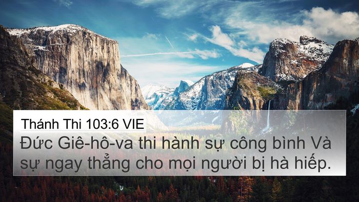 Thánh Thi 103:6 VIE Bible Verse Image